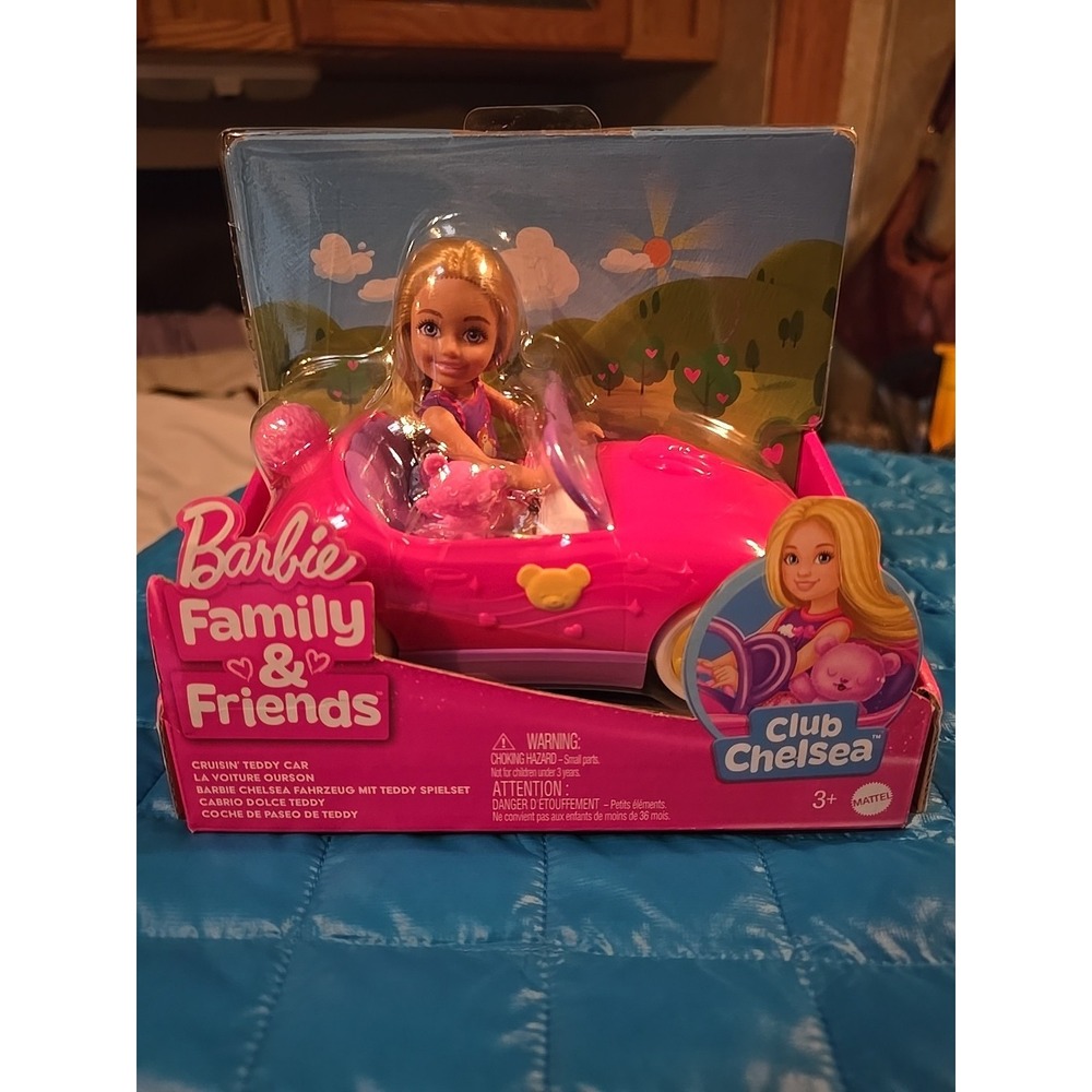 BARBIE Lilac Purple Convertible Car With Doll (NEW & BOXED)